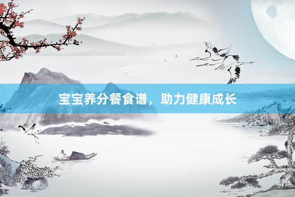 宝宝养分餐食谱，助力健康成长